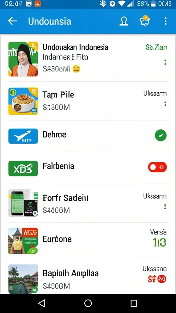 Tampilan antarmuka yang sederhana dan mudah dinavigasi.