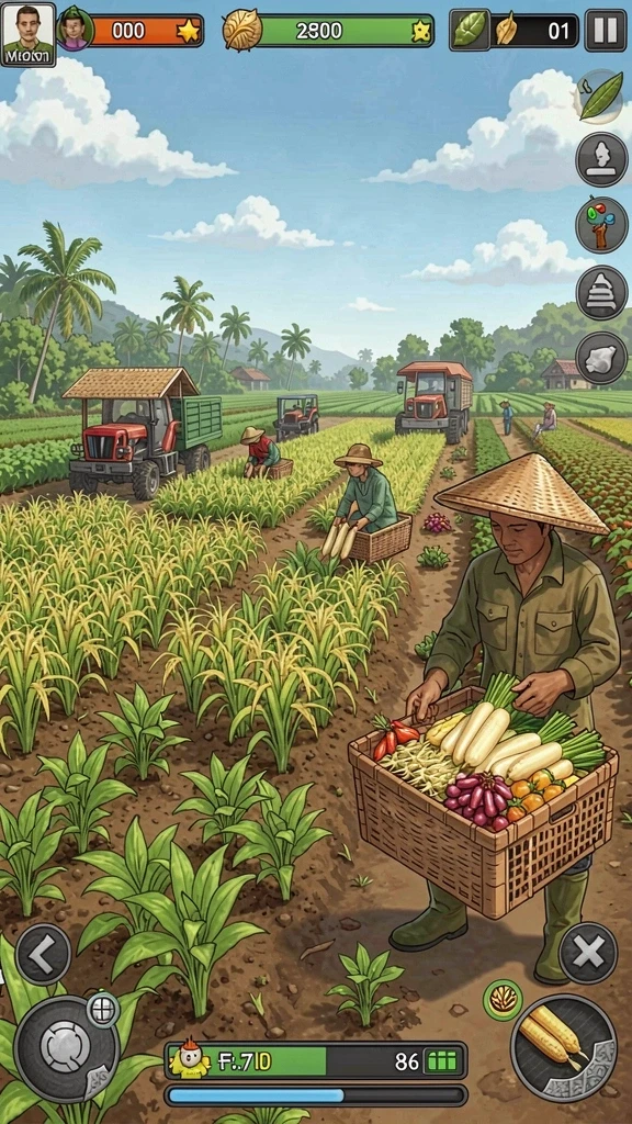 Gameplay yang seru dan menantang di setiap level.