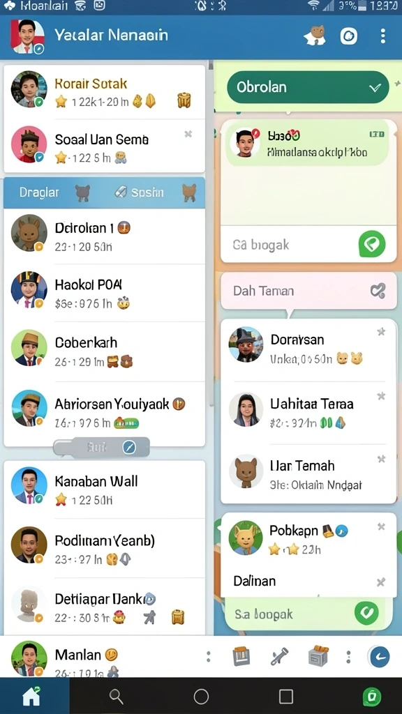 Tangkapan layar menampilkan antarmuka utama game.