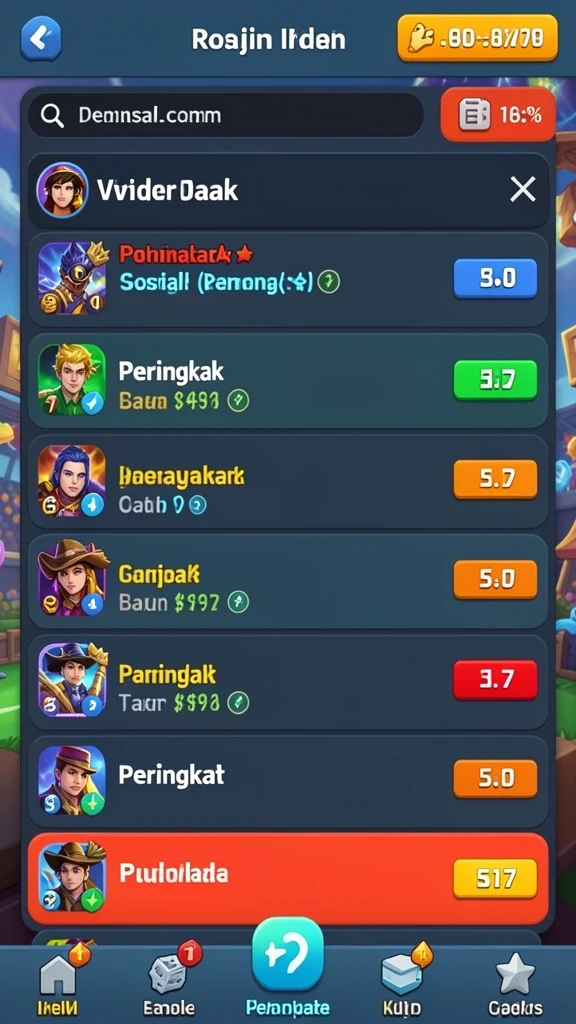 Berbagai pilihan permainan untuk semua jenis pemain.