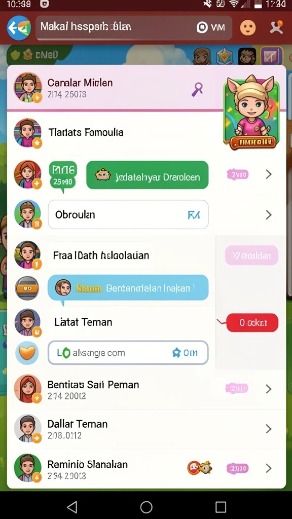 Tampilan antarmuka yang user-friendly.