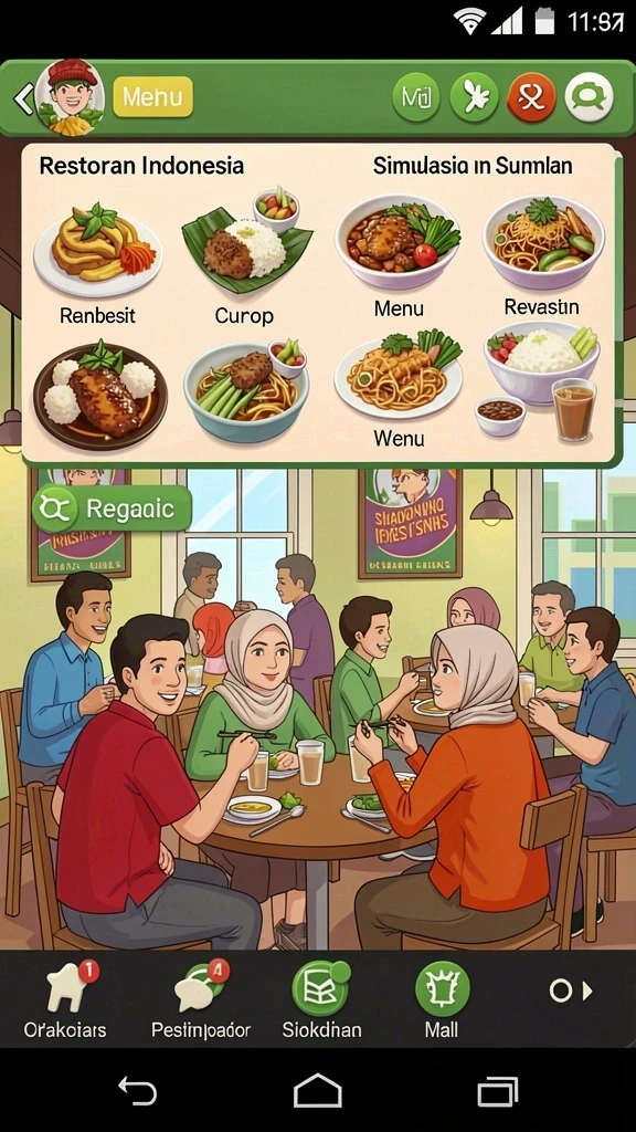Karakter unik yang bisa dipilih sesuai preferensi.