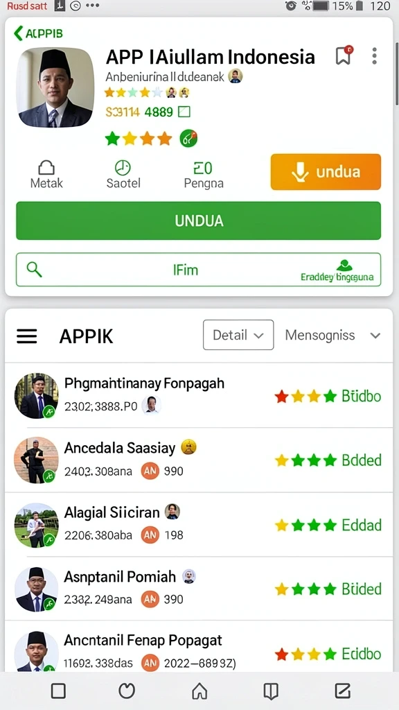 Screenshot dari fitur interaksi sosial yang menyenangkan.