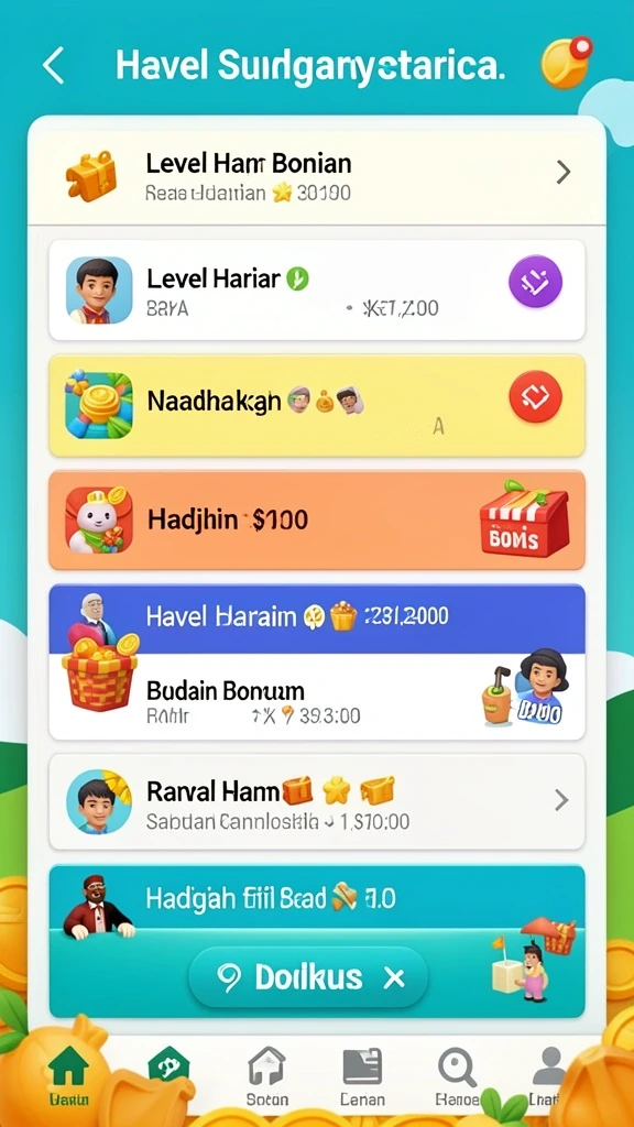 Screenshot menampilkan berbagai pilihan permainan togel.