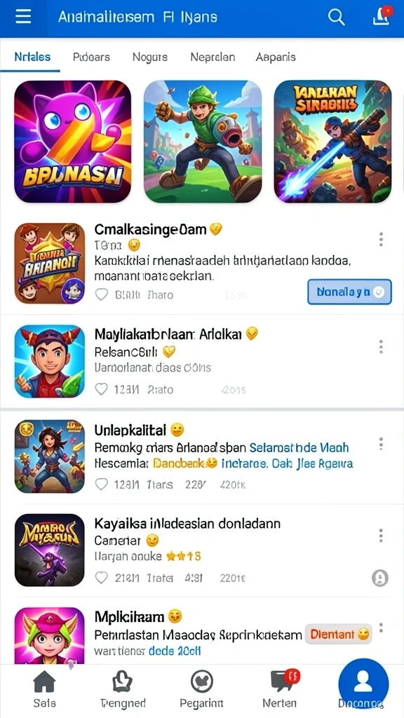 Karakter-karakter unik yang penuh warna.