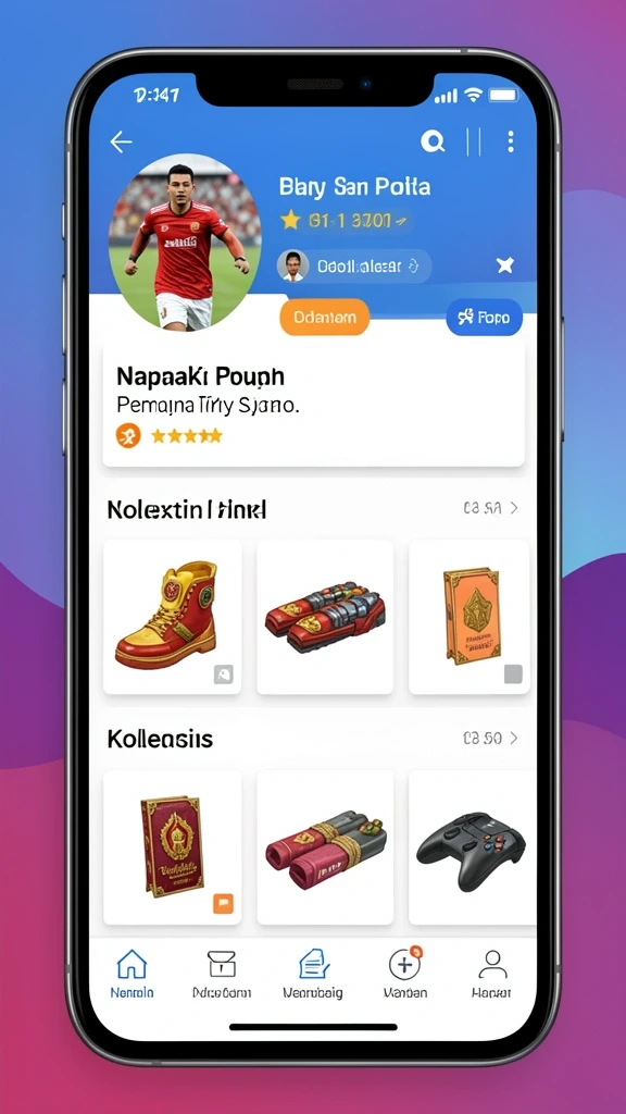 Layar utama aplikasi dengan menu navigasi yang jelas.