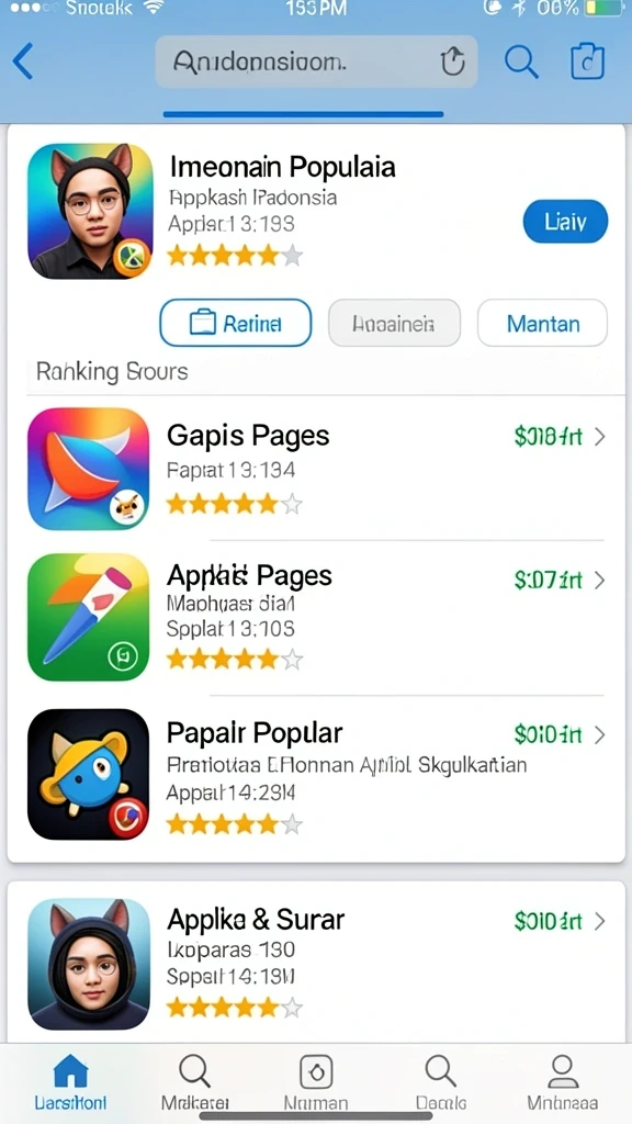 Papan peringkat untuk kompetisi antar pemain yang seru.