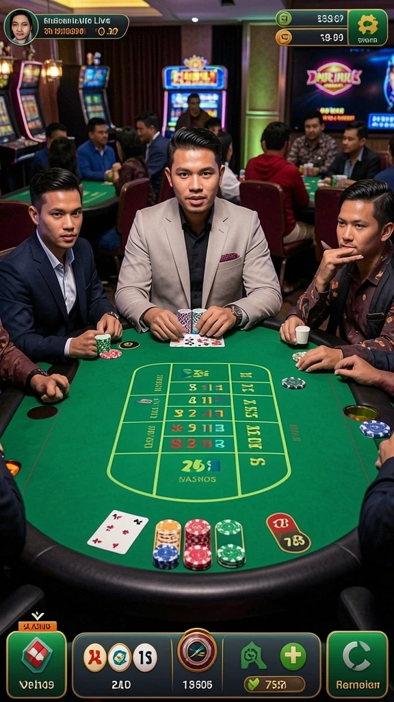 Leaderboard yang menunjukkan peringkat pemain terbaik.