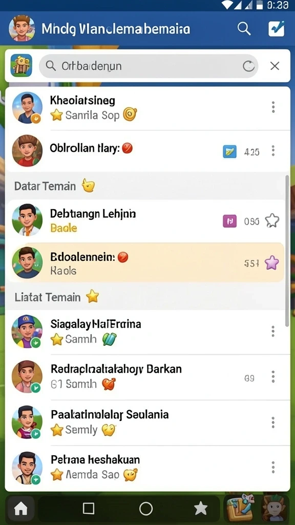 Gambar pertama menunjukkan karakter utama dalam aksi berani.