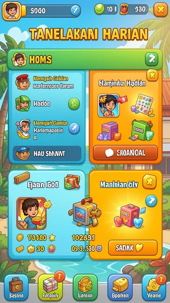 Gambar ketiga menunjukkan mode multiplayer yang seru.