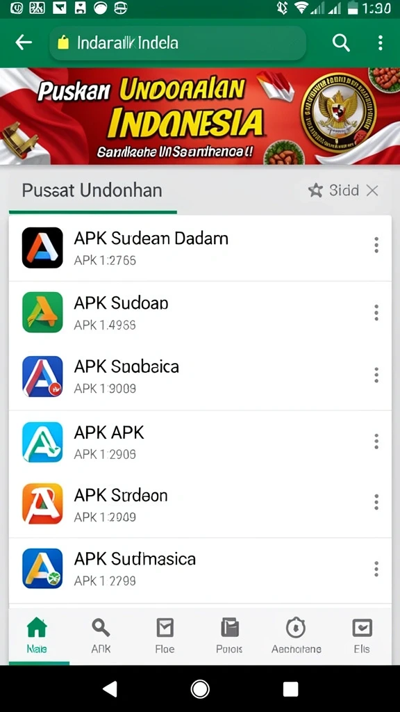 Tampilan awal yang menarik dan mudah dinavigasi.