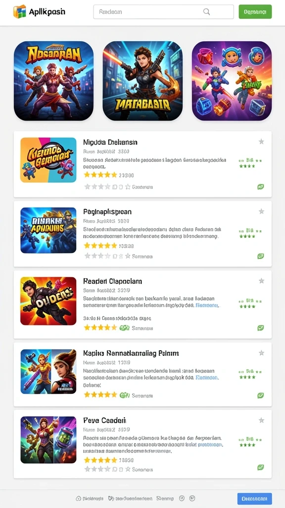 Screenshot menampilkan antarmuka permainan yang menarik.