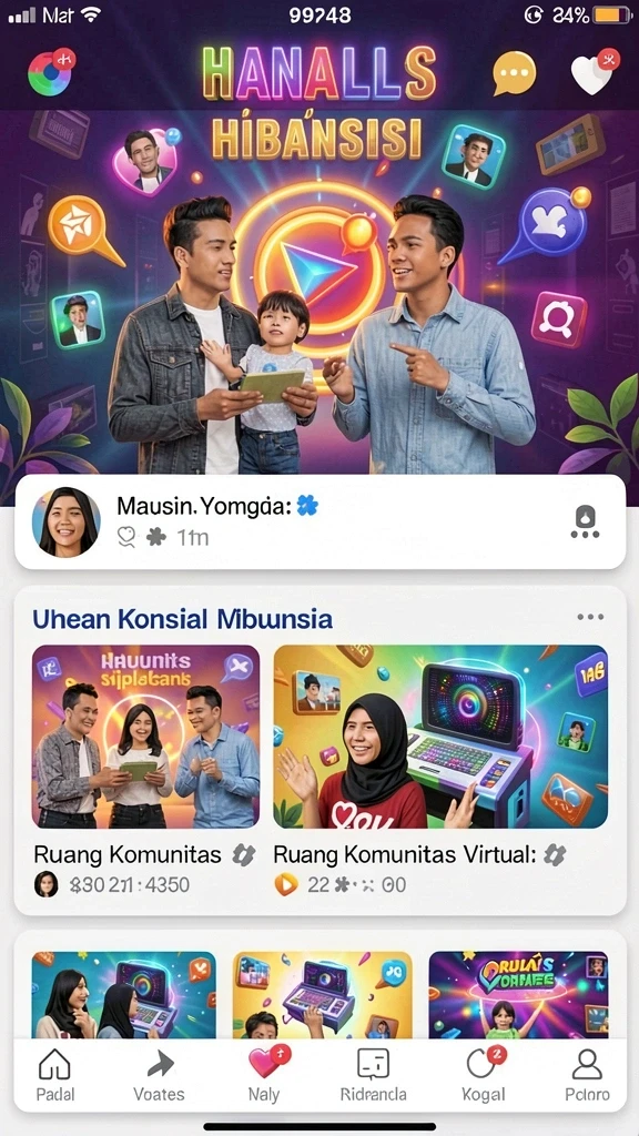 Tampilan utama game RP55 yang menarik.