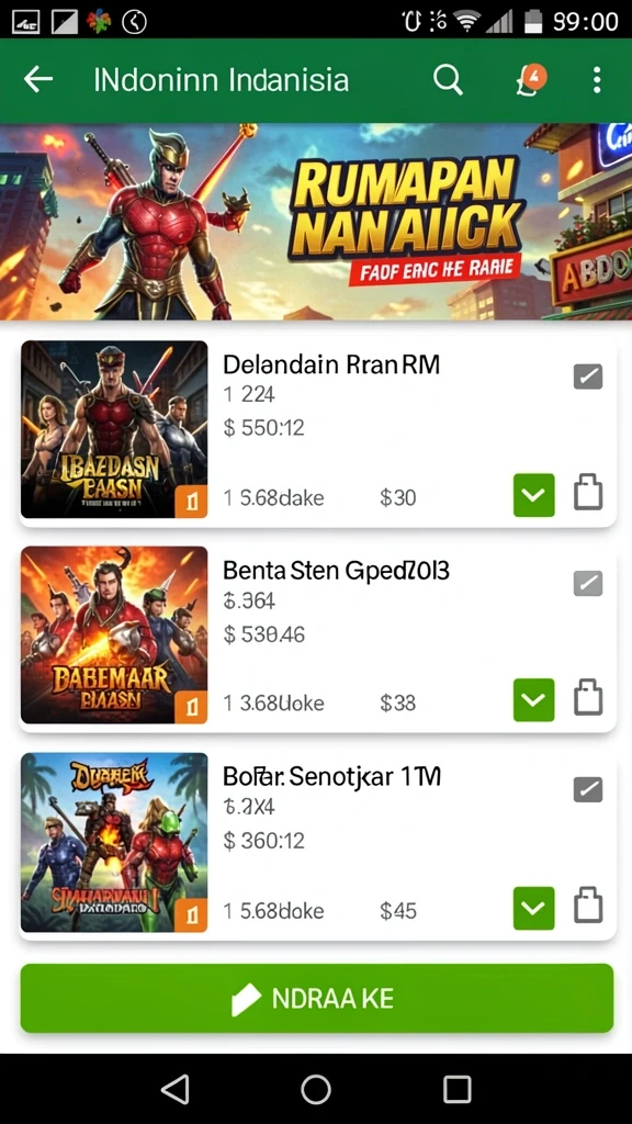 Tangkapan layar menunjukkan leaderboard kompetisi antar pemain.