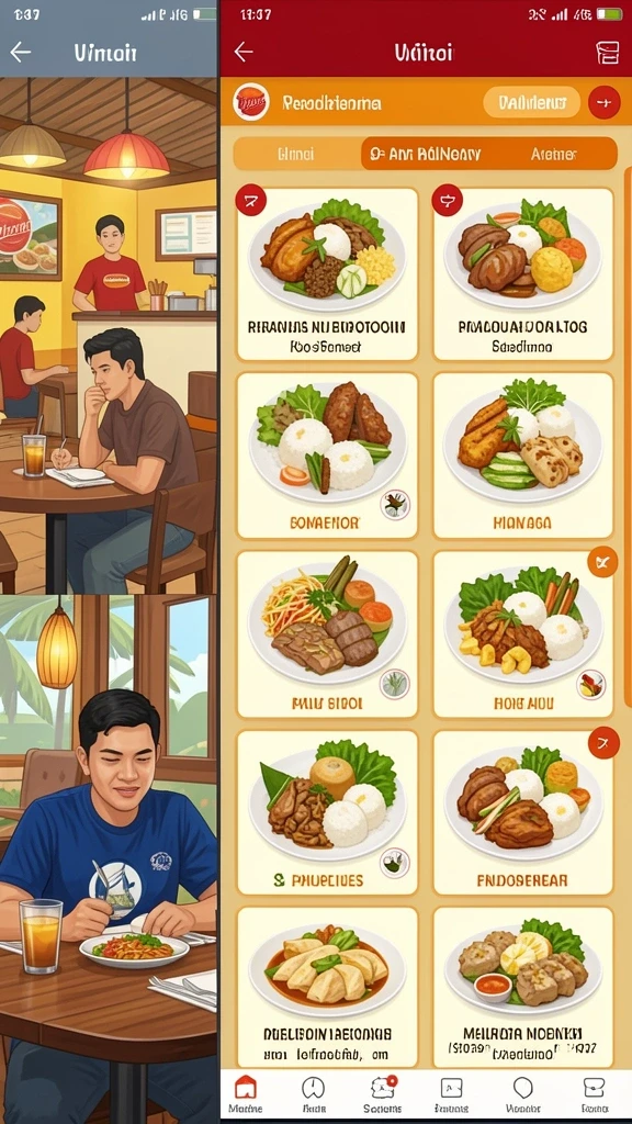 Tampilan antarmuka pengguna yang menarik dan mudah dinavigasi.
