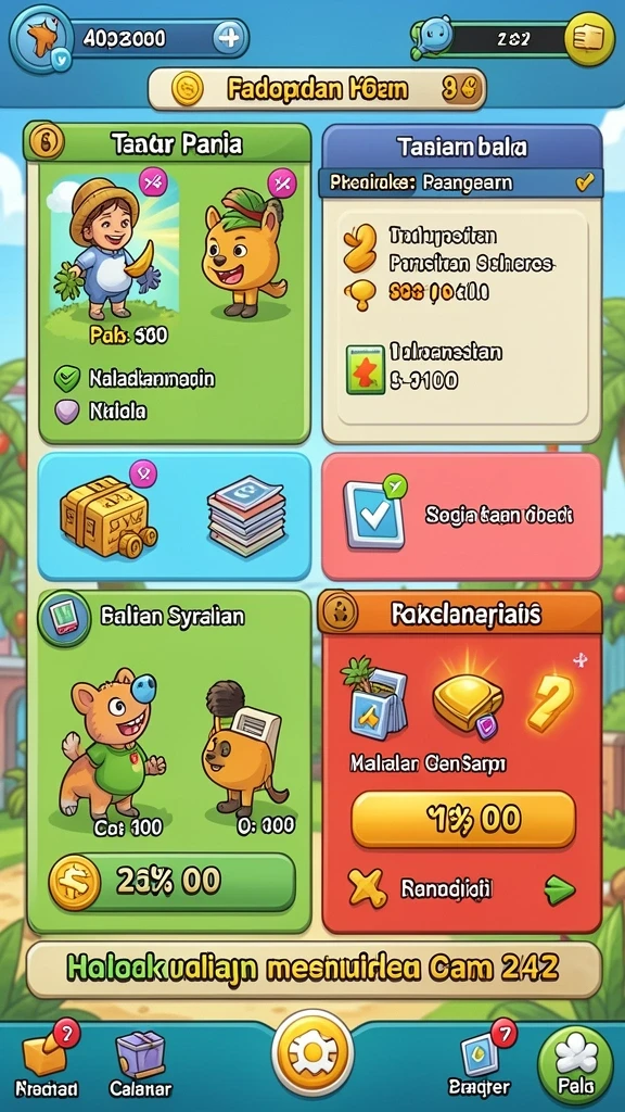 Tantangan level yang beragam dan mendebarkan.